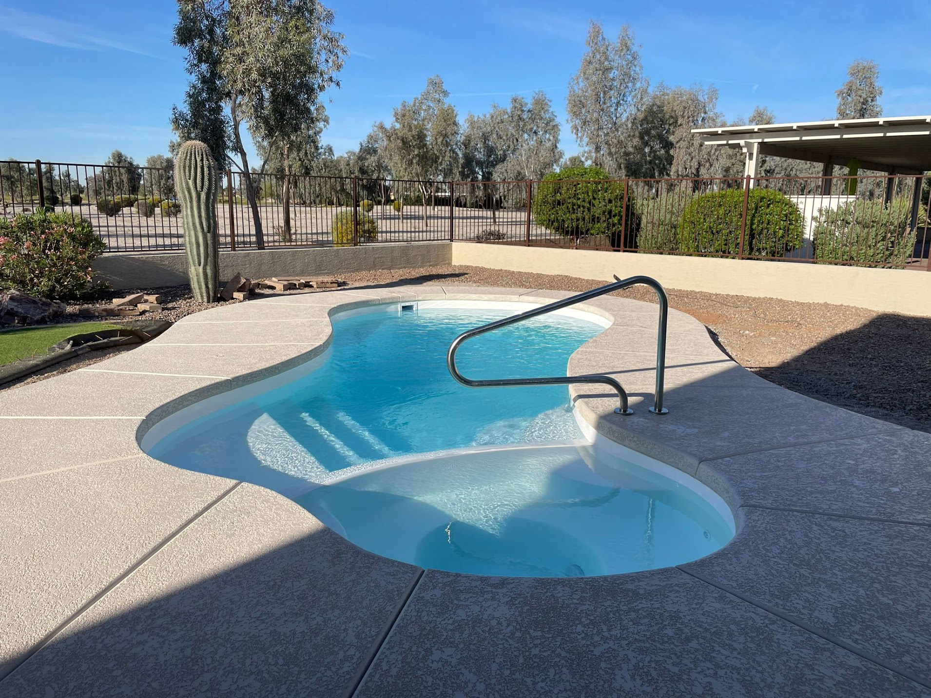 Pool remodel with refreshed decking